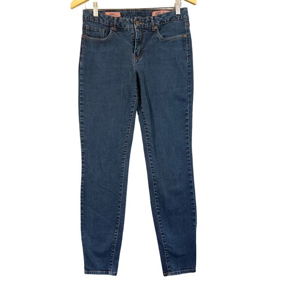 ABS Allen Schwartz Jeans Womens 28 Blue Skinny Stretch Dark Wash Denim - Picture 1 of 13